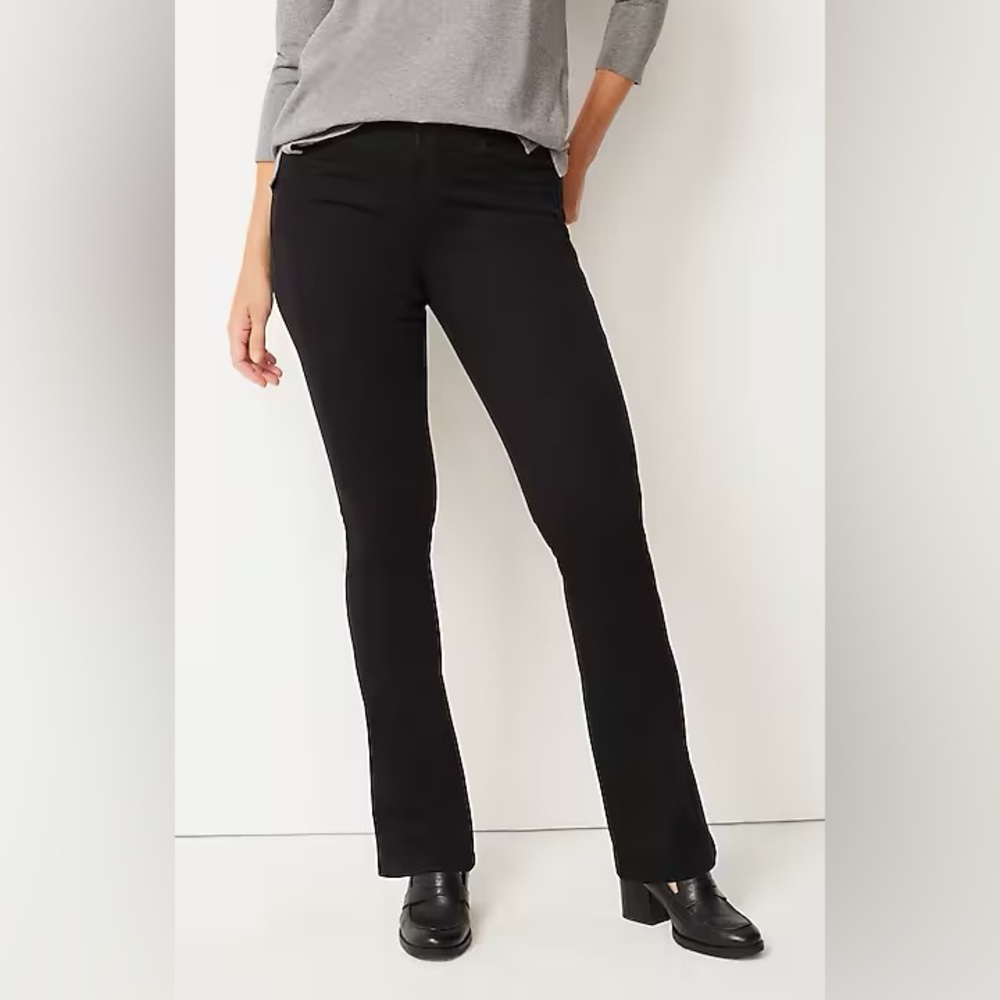 NWT J. Jill High Rise Bootcut Black Jeans Women’s Size 6